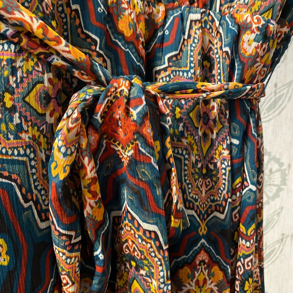 Loft Bohemian Print Maxi Dress XL - Picture 14 of 16